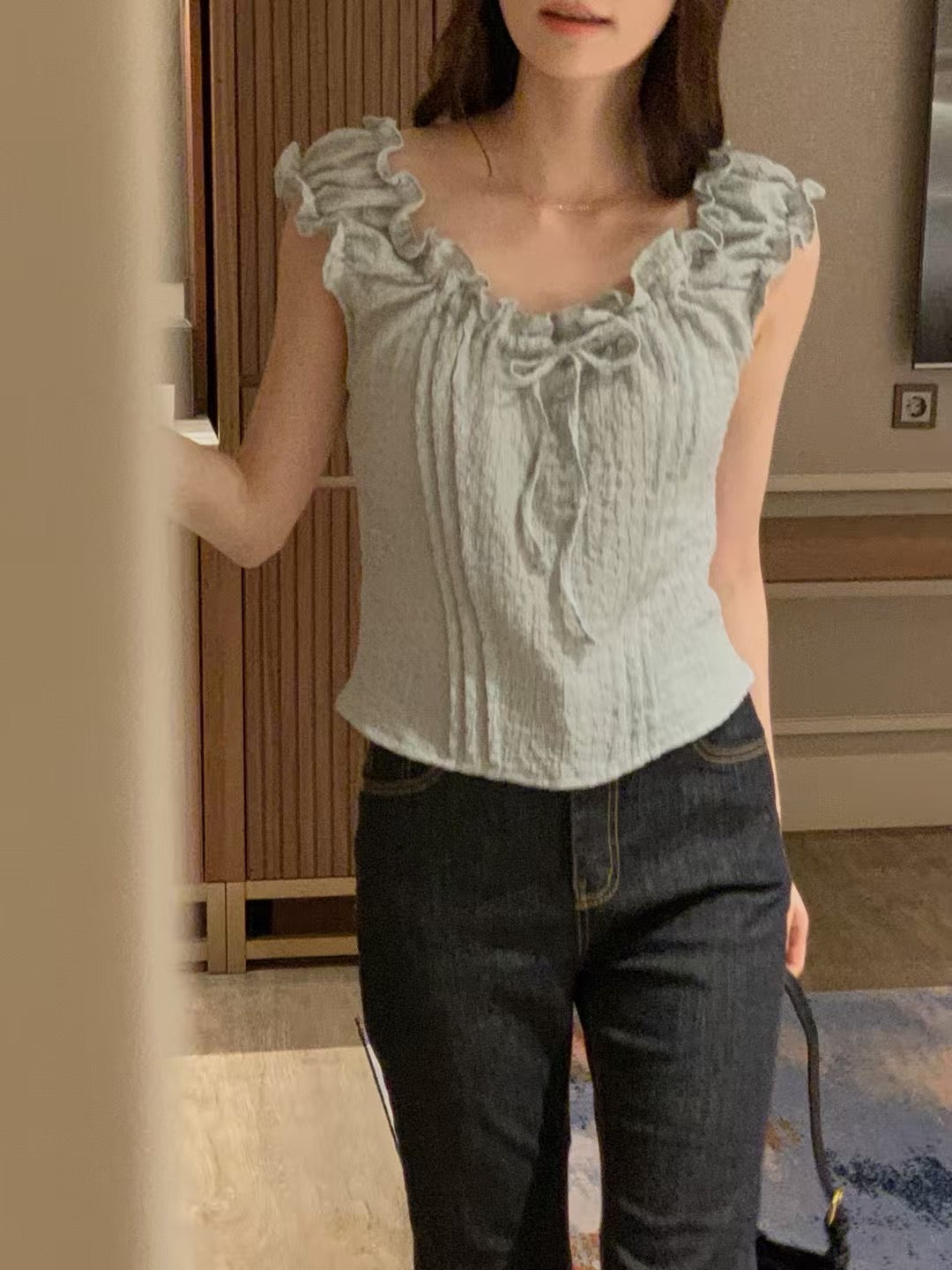 Belle Ruffle Top