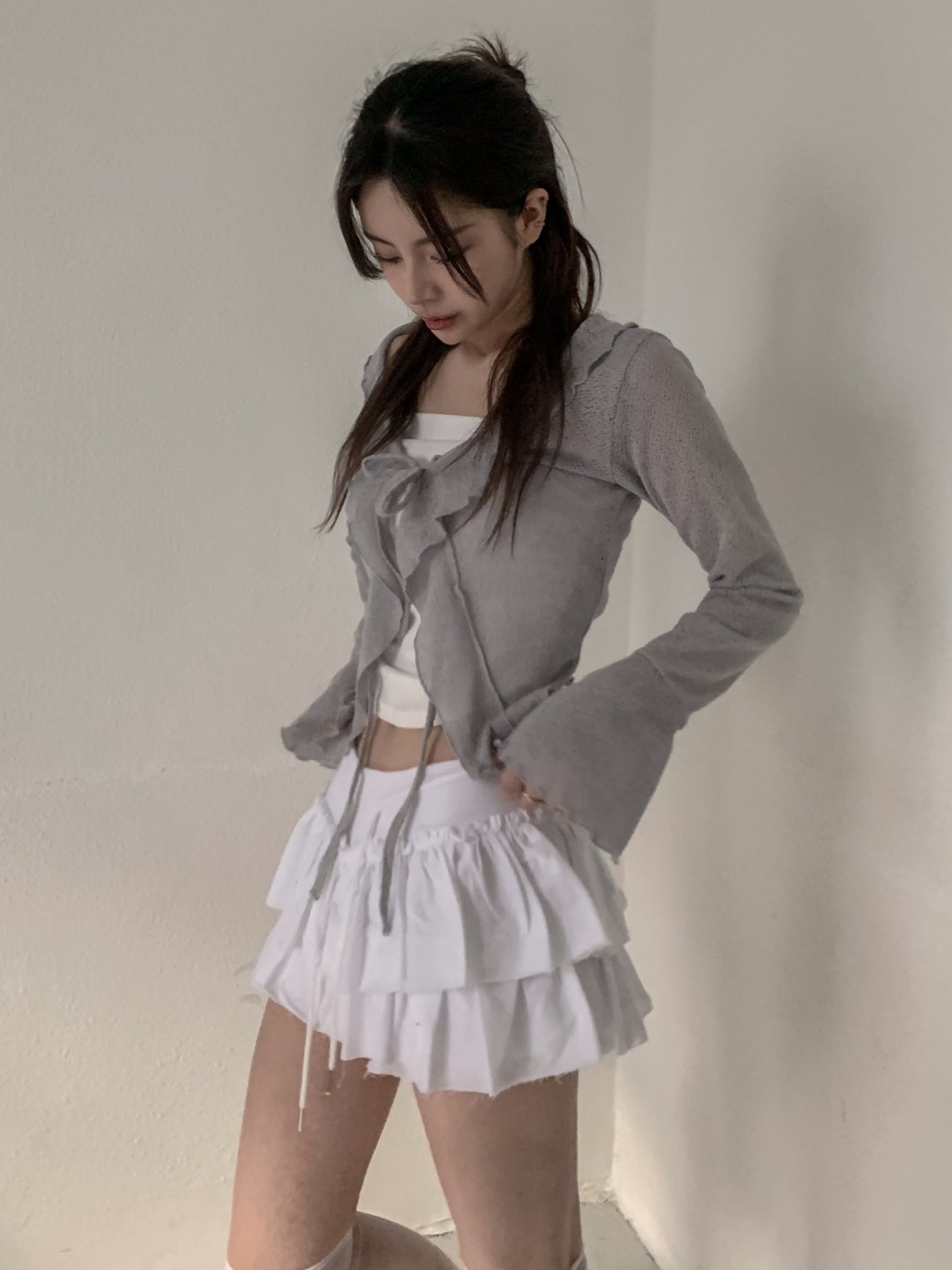 Morley Ruffle Cardigan