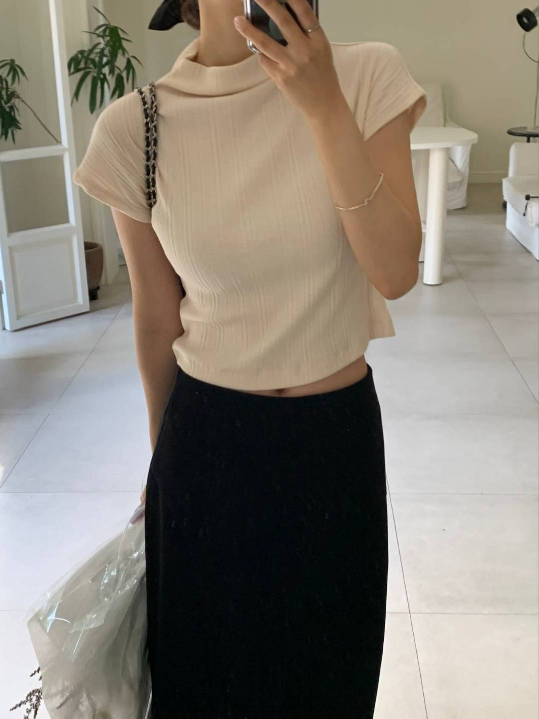 Daily Mock Neck Top