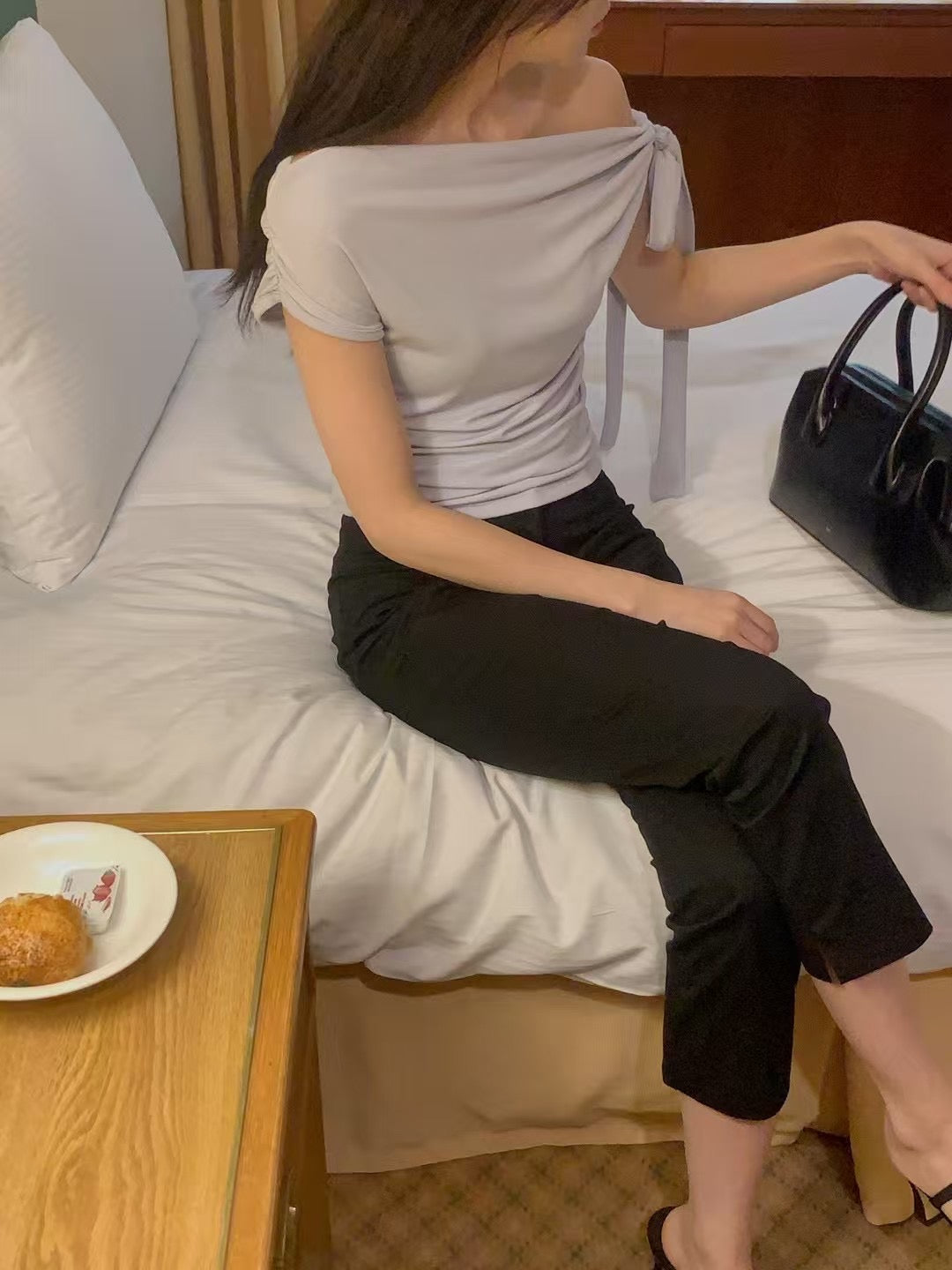 Tory Ribbon Off Shoulder Top