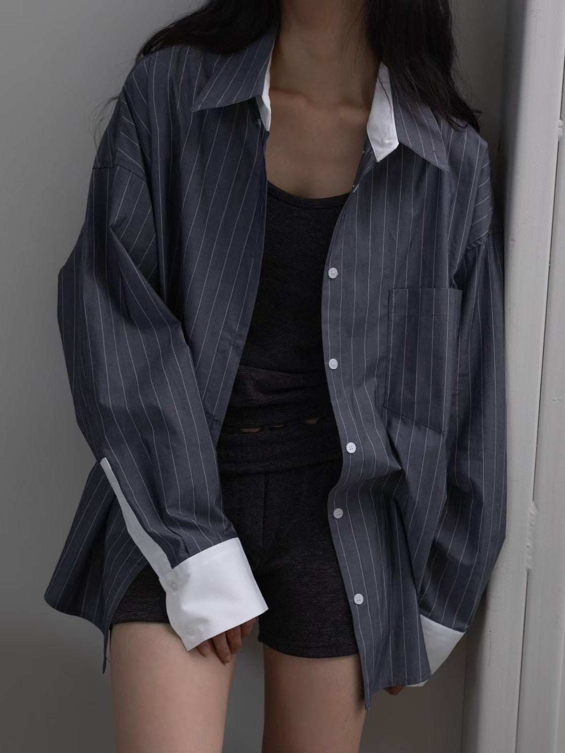 Jace Oversize Striped Shirt