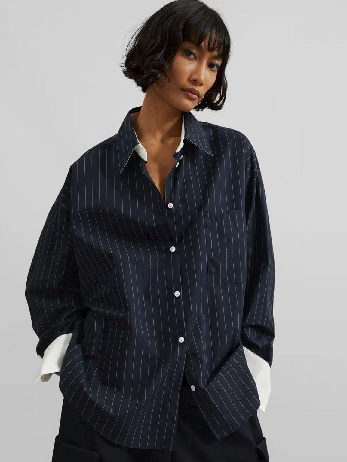 Jace Oversize Striped Shirt
