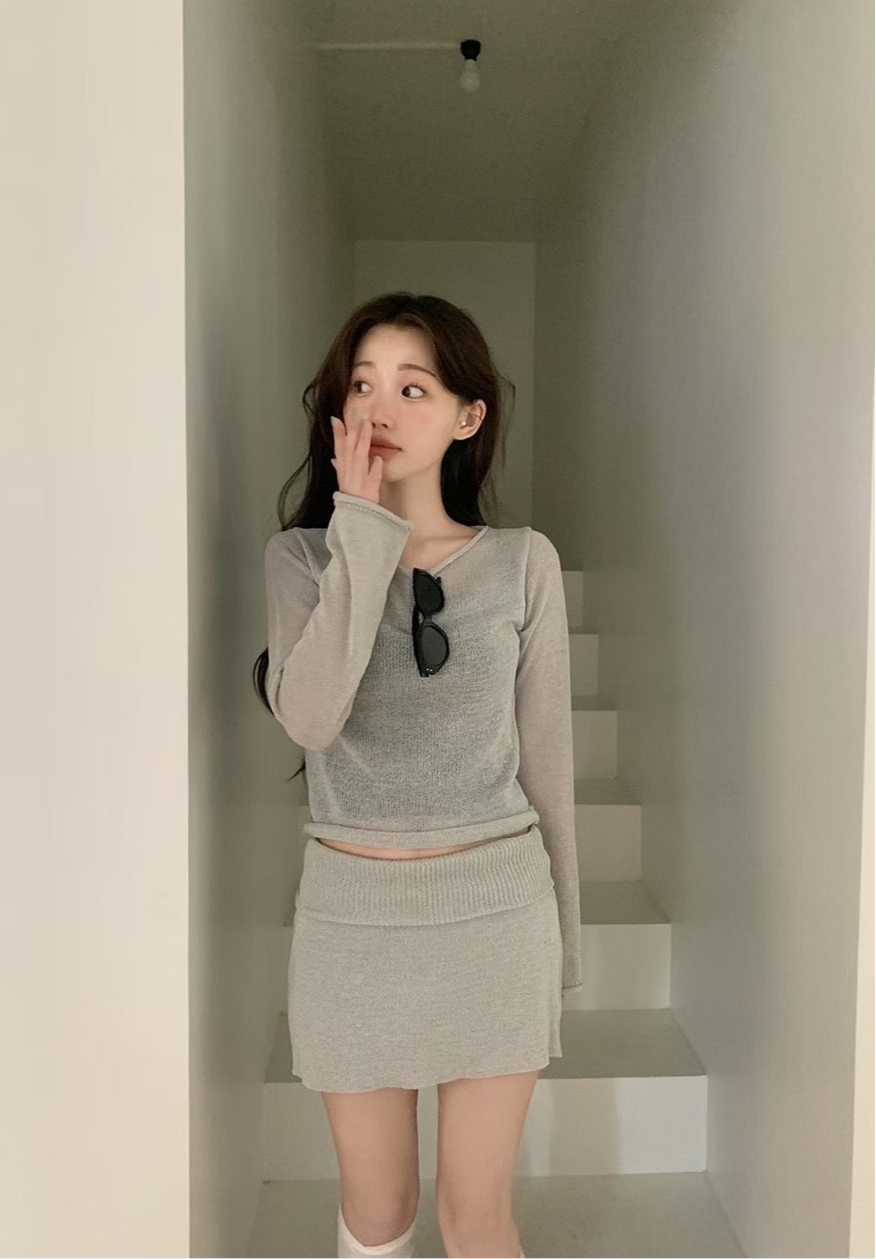 Mia Sheer Knit Set