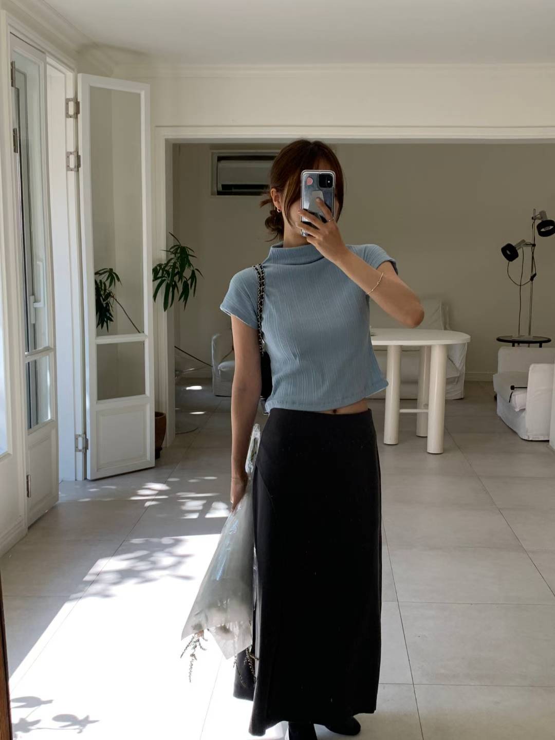 Daily Mock Neck Top