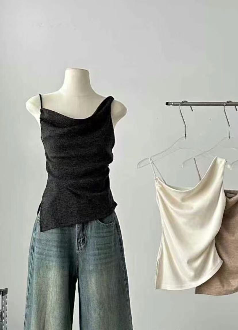 Open Shoulder Sleeveless Top