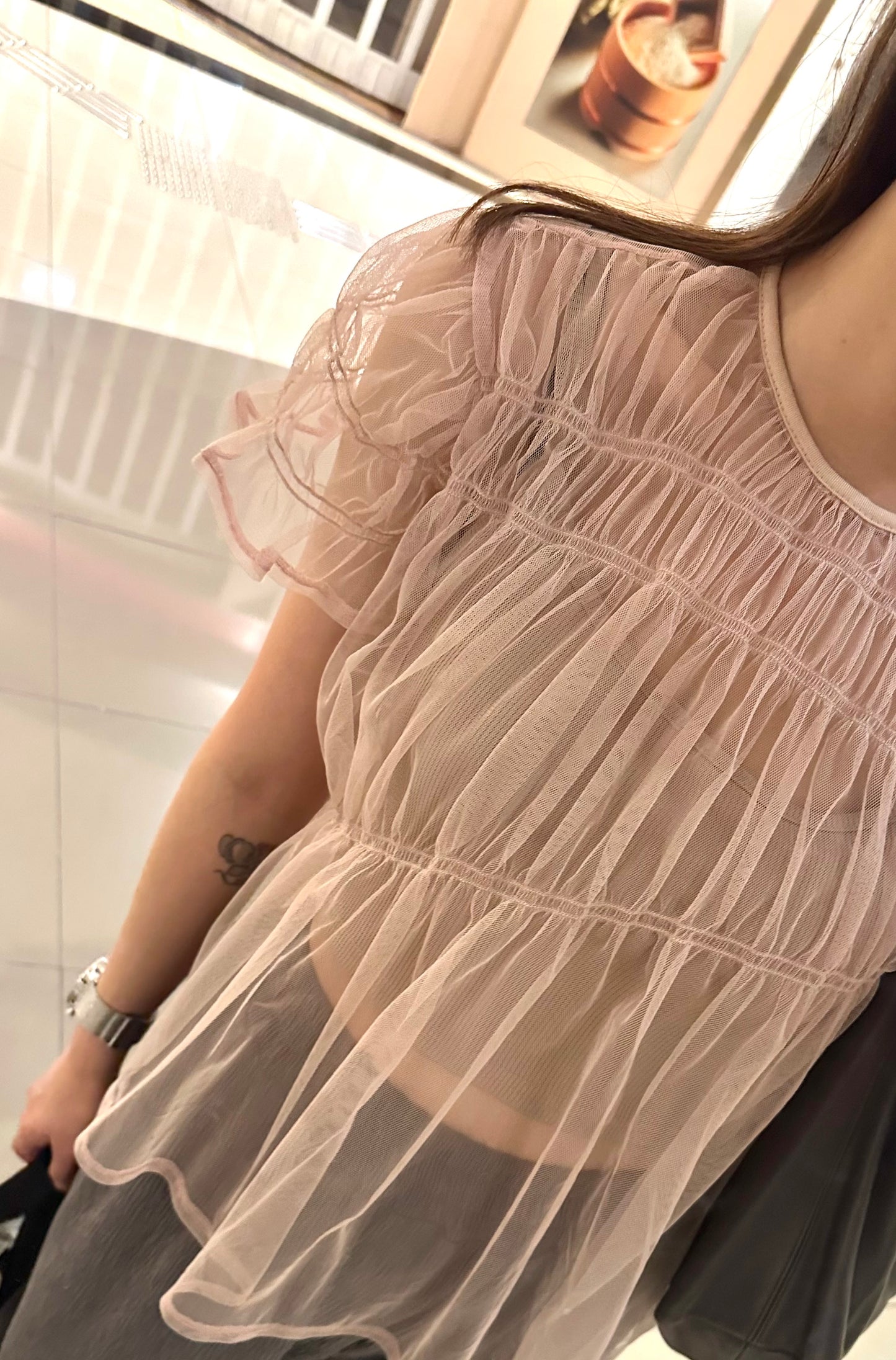 Mesh Lace Top Set