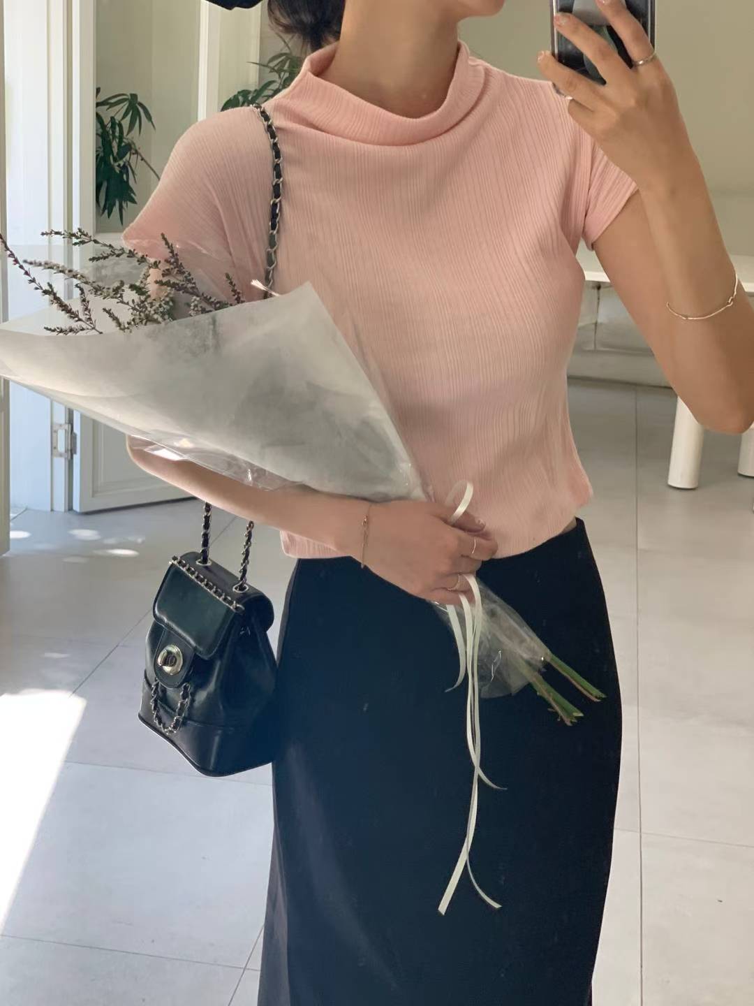 Daily Mock Neck Top