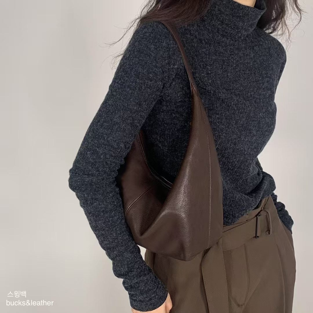 Luna Shoulder Bag (韓製真皮)
