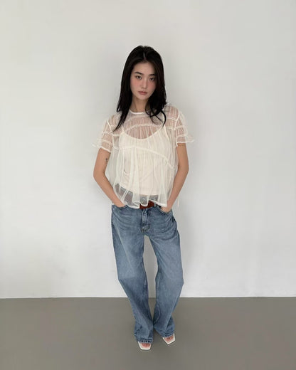 Mesh Lace Top Set