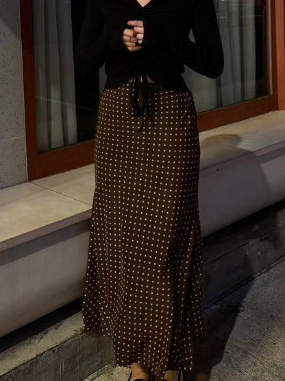 Ella Dotted Skirt (免燙款)