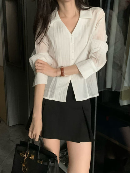 Cheryl V-Neck Blouse