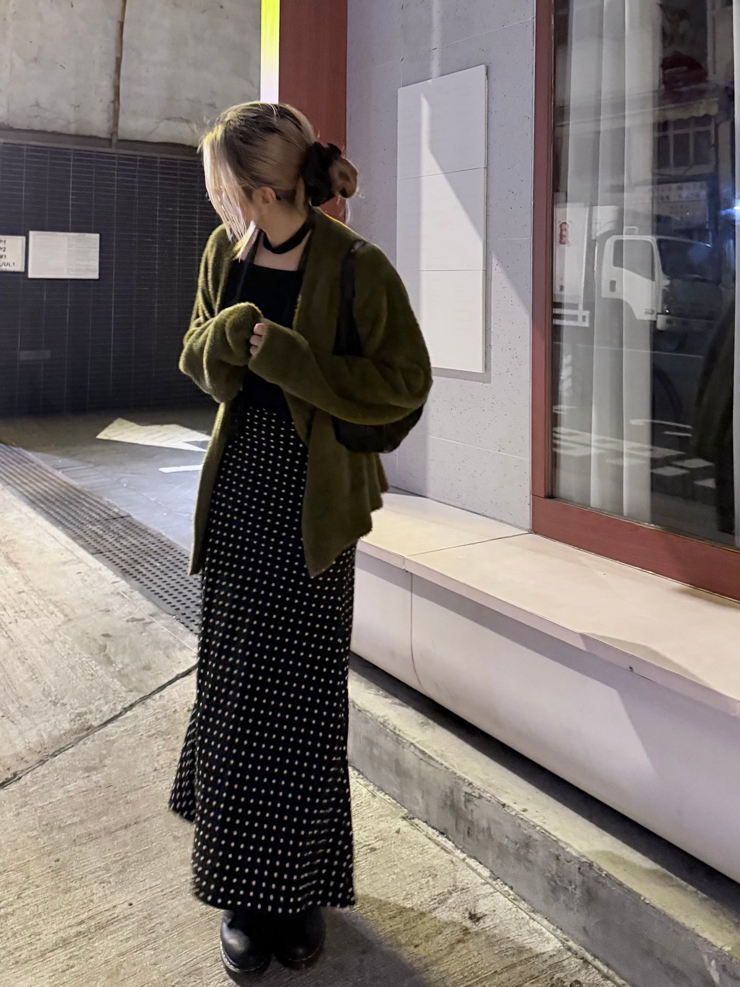 Ella Dotted Skirt (免燙款)