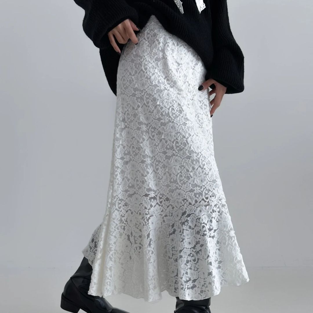 Hera Lace Skirt Set (w/ Scarf)