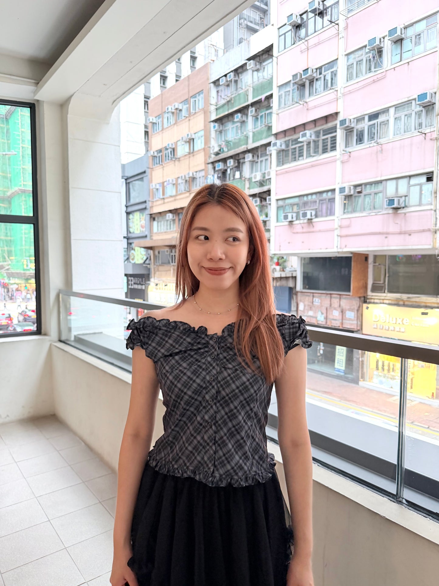 Renny Checked Blouse