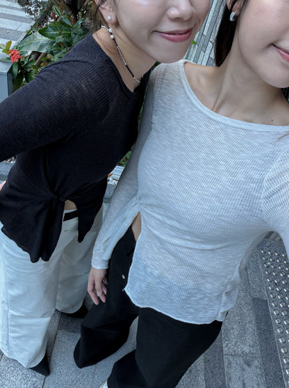 Elise Side Tie Top