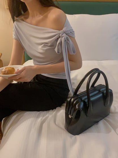 Tory Ribbon Off Shoulder Top