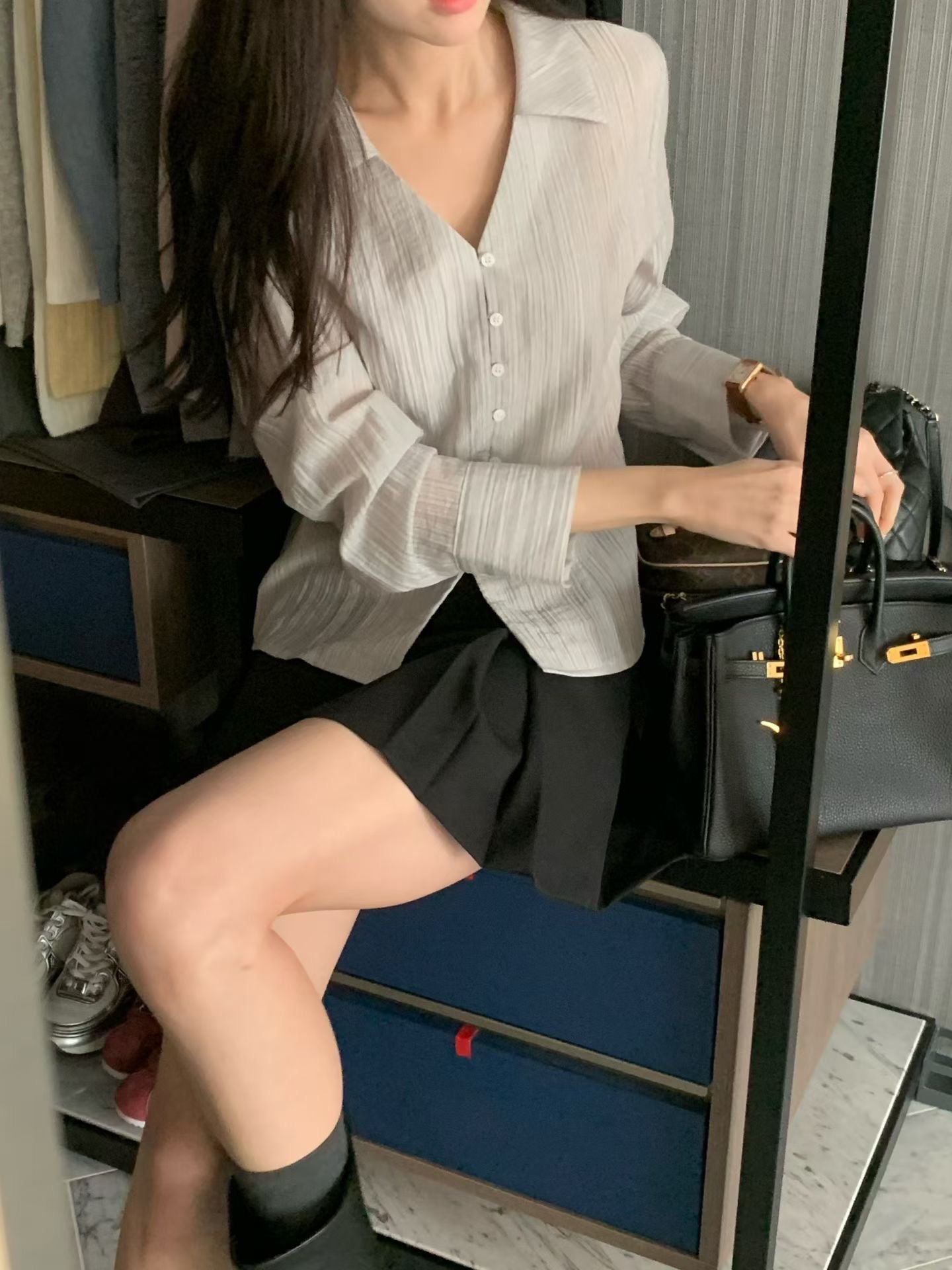 Cheryl V-Neck Blouse