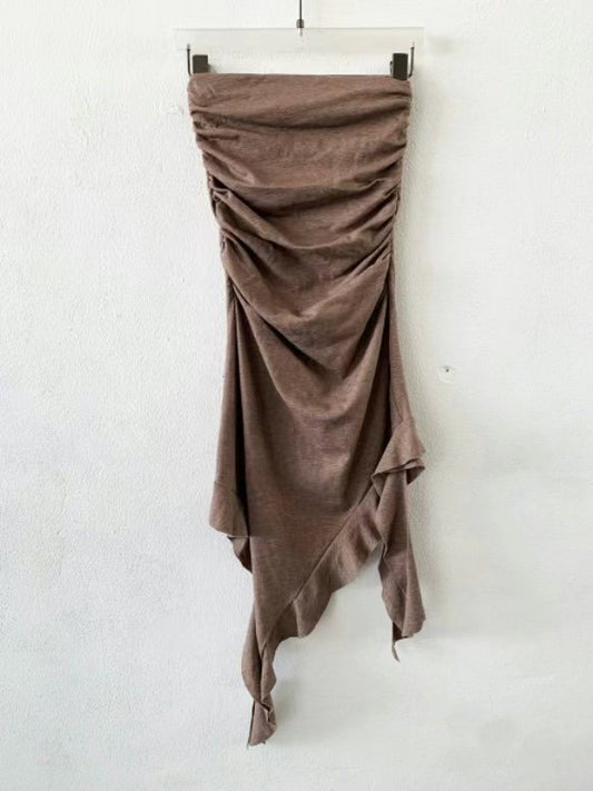 (現貨-$50) Regina Ruffle Tube Top