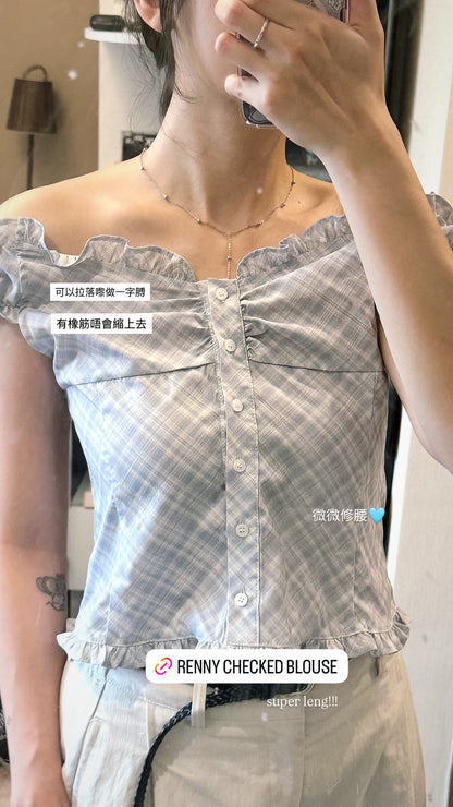 Renny Checked Blouse