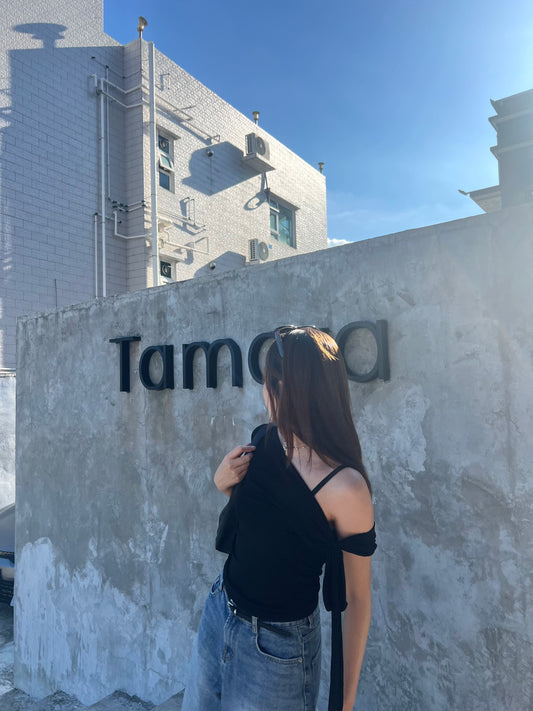 Tory Ribbon Off Shoulder Top (現貨-$30 + 包郵)
