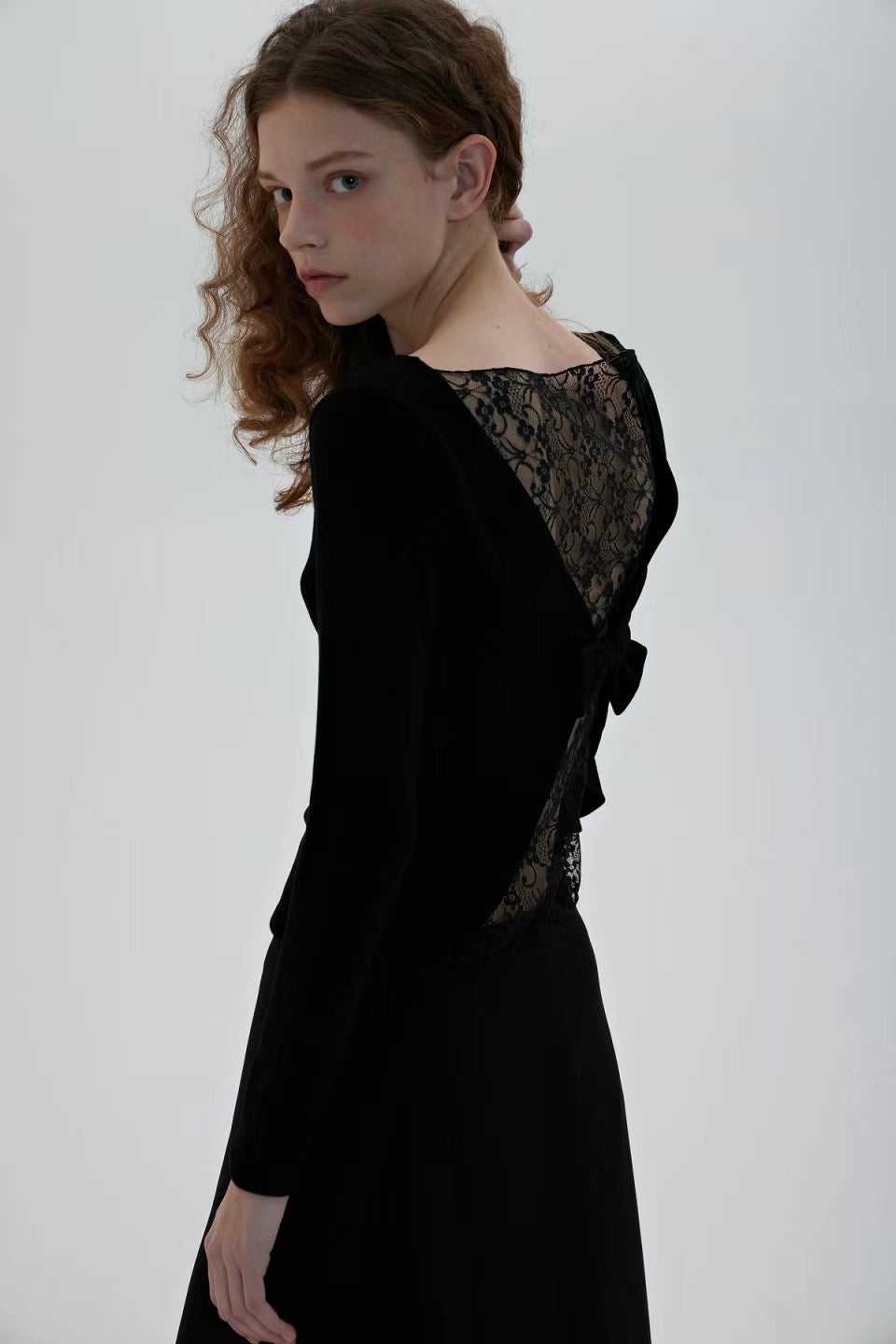 Queena Back Lace Top